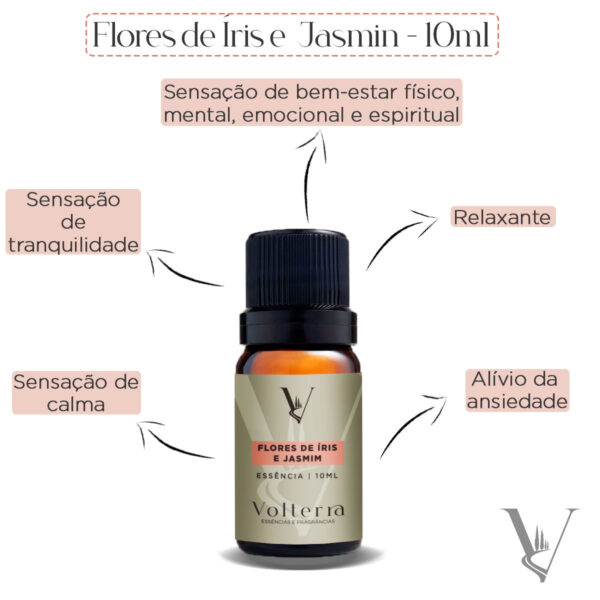 Essência Volterra Flores de Íris e Jasmim 10ml - Image 3