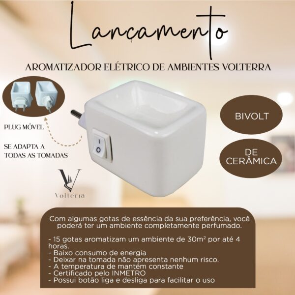 Aromatizador Elétrico de Ambientes  Volterra - Bivolt - Image 2